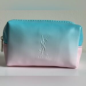 Yves saint Laurent blue and pink Toiletry bag
